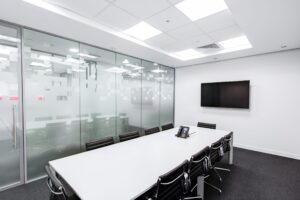 empty white office board room